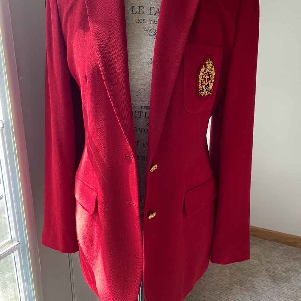 Lauren - Ralph Lauren Blazer Color Red! Size 4